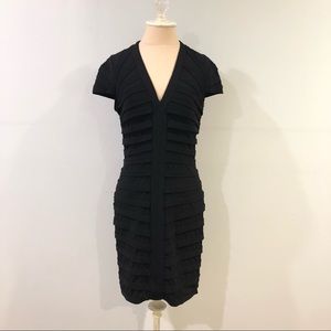 Tadashi Shoji Black Cap Sleeve Dress